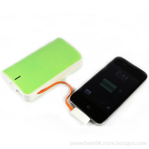 Power bank 6600mAh Buit-in iPhone,Micro output cable